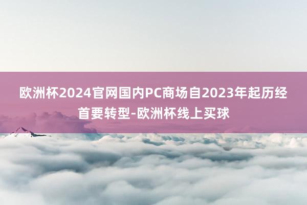 欧洲杯2024官网国内PC商场自2023年起历经首要转型-欧洲杯线上买球