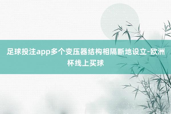 足球投注app多个变压器结构相隔断地设立-欧洲杯线上买球