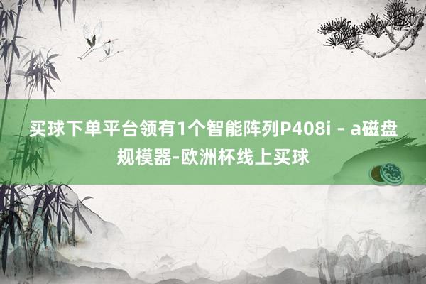 买球下单平台领有1个智能阵列P408i - a磁盘规模器-欧洲杯线上买球